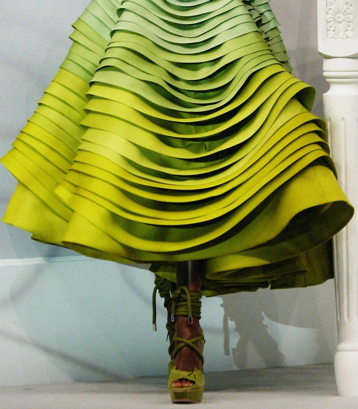 6Christian Dior lime green Haute Couture 2012
