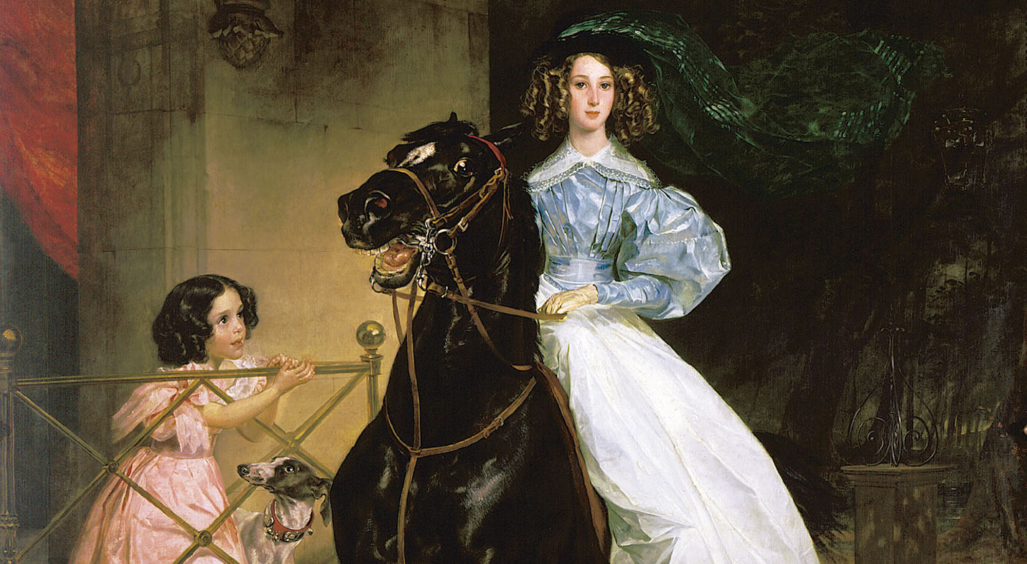 Жената от картината ♥ „Ездачка” на Карл Брюлов като портрет на жената ОВЕН