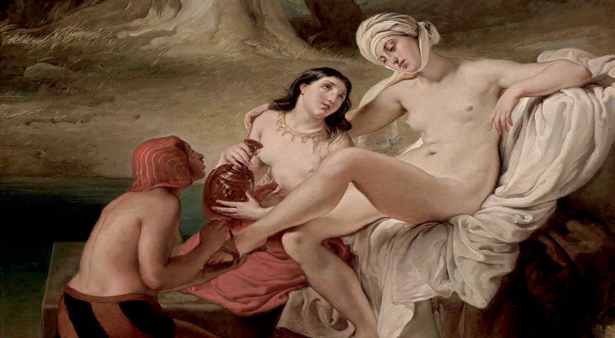 Романтизмът на полуоблечената жена в картините на Франческо АЙЕЦ