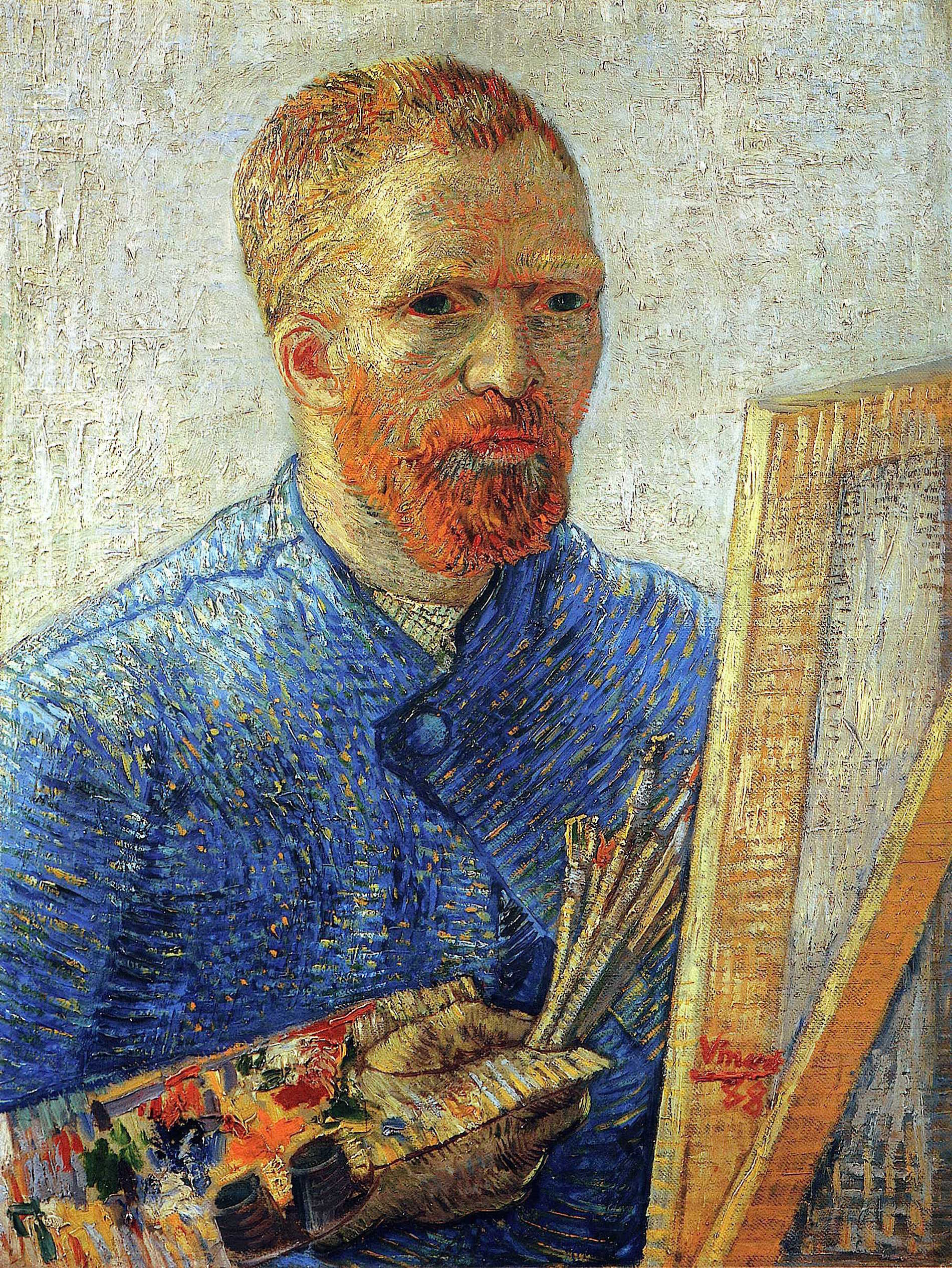  2van gogh self portrait as an artist 1888 