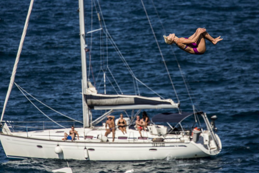  19Red Bull Cliff Diving World Series 2015 Polignano a Mare Cesilie Carlton 