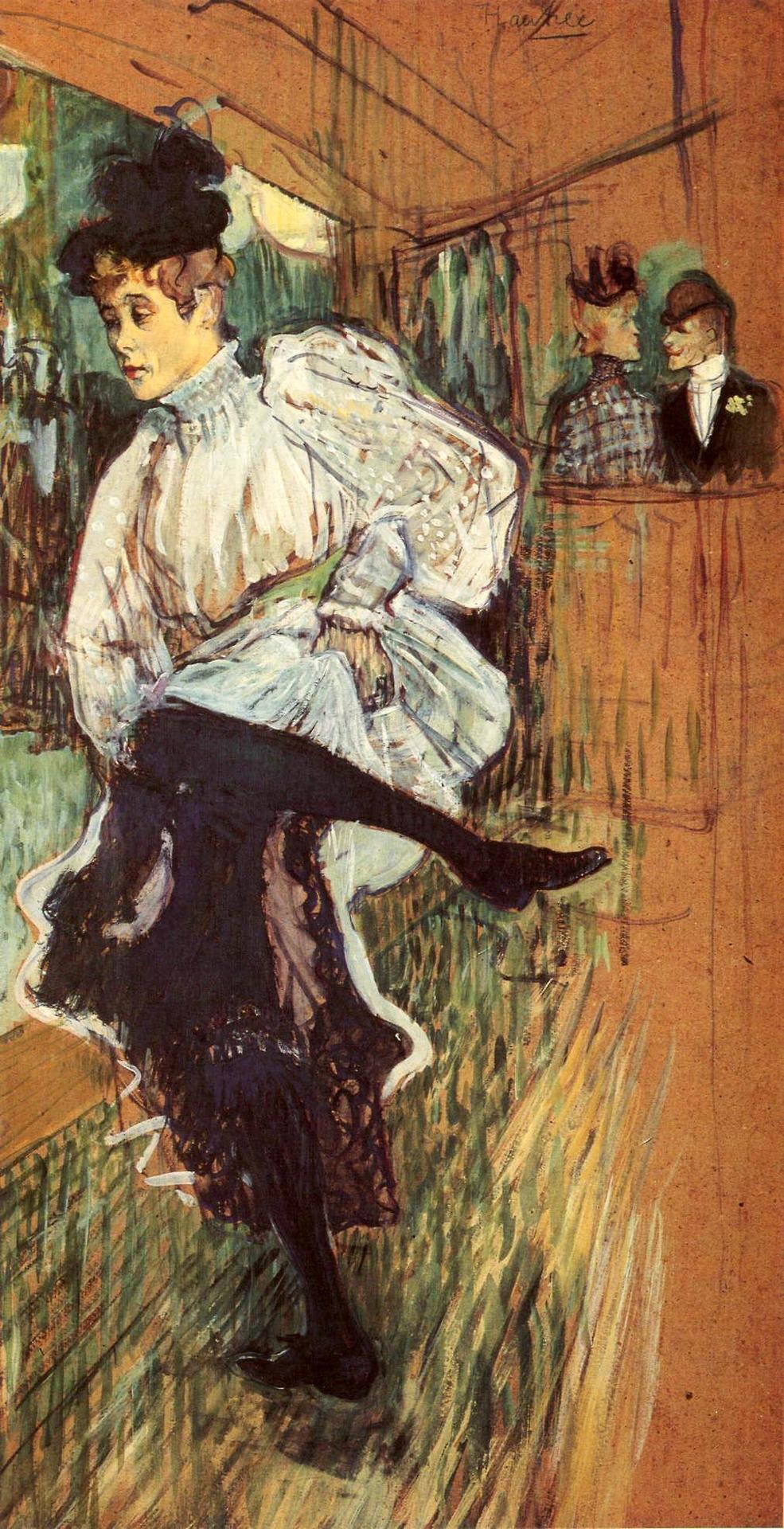 14Jane Avril dancing Paris 1892 Henri de Toulouse-Lautrec