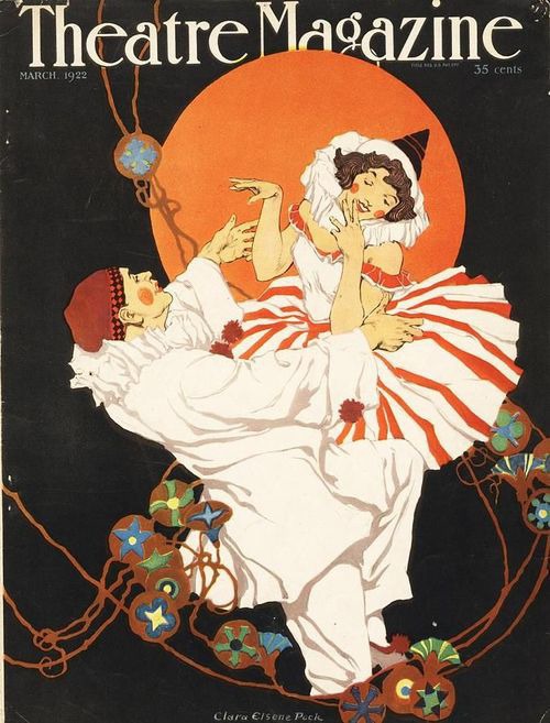 28Theatre Magazine March 1922 cover. Illustration by Clara Elsene Peck American 1883-1968