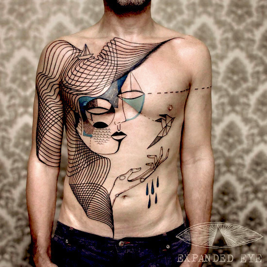 Сюрреалистични татуировки от артистичното дуо на „Expanded Eye“