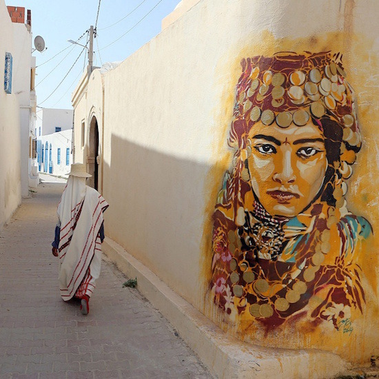 Едно село, 150 улични артисти: тихо градче в Тунис превърнато в живописен открит музей 