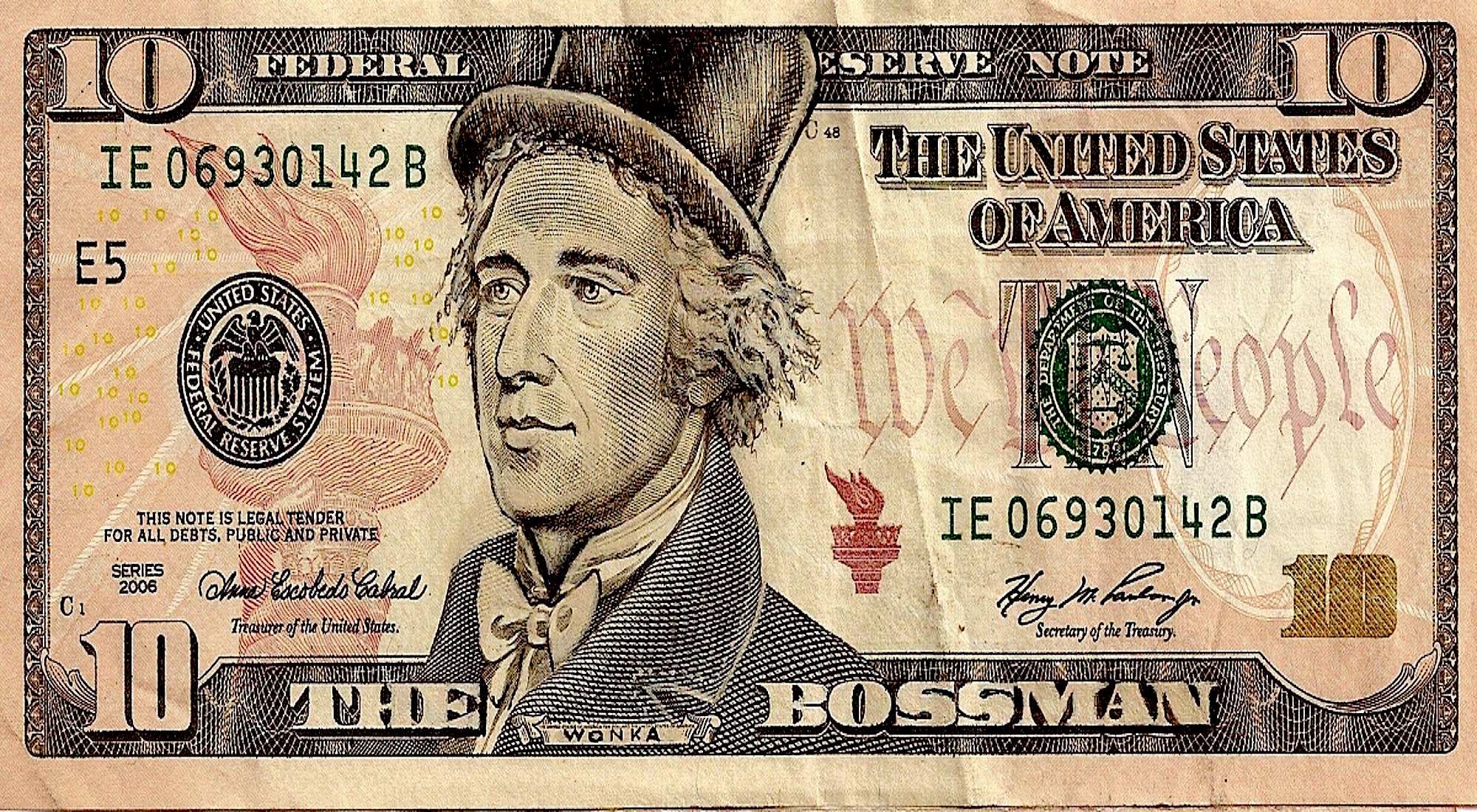 Попарт доларови банкноти