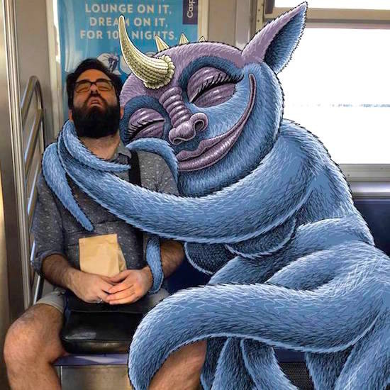 Странни същества в метрото