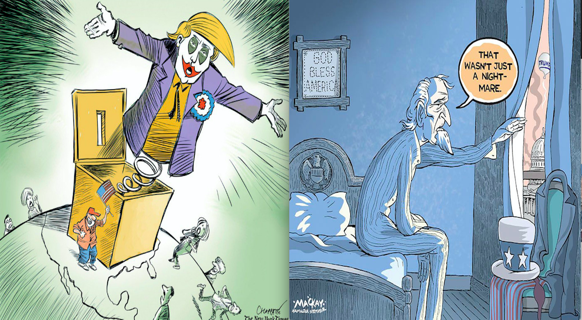 27 карикатурста и чувствата им към новия американски президент