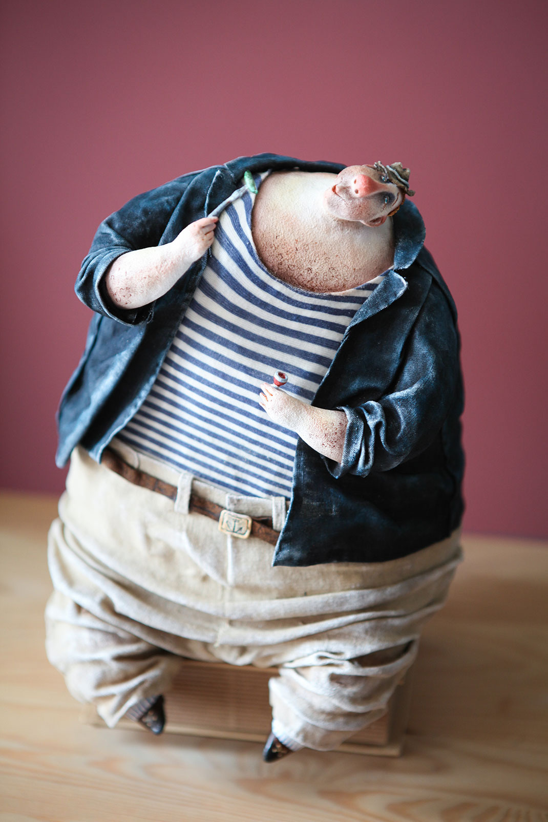 Игрушки из толстых. Авторская кукла толстяки. Кукла толстый мужчина. Фигурка толстяка.