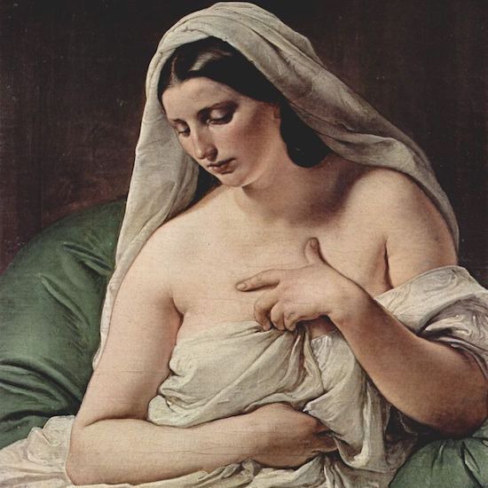 Романтизмът на полуоблечената жена в картините на Франческо АЙЕЦ